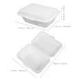 thumbnail image 2 of REOFLYUP 50Pcs Takeout Containers with Lids Paper Packaging Box for Easy Carrying, 2 of 7