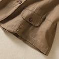 thumbnail image 5 of PBFRDSJ Cotton Linen Vest for Women Summer Sleeveless V Neck Button Down Tank Tops Lightweight Business Casual Jacket with Pockets, 5 of 9