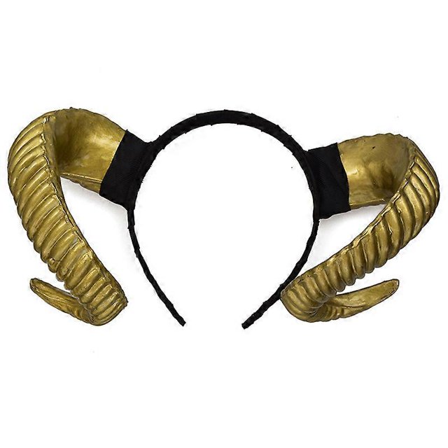 Diadema gótica de cuerno de oveja estilo punk, accesorio para fotografía de animales del bosque, cosplay, accesorio para el cabello steampunk