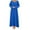 Blue, variant on Womens Dresses Women'S Muslim Abaya Long Sleeve Arab Dubai Abaya Modern Middle Prayer Belt Eid Long Dress Womens Dresses (Brown,S)