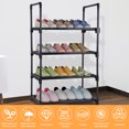thumbnail image 5 of TEEMARS Shoe Rack Organizer for Entryway Closet, 4 Tiers Metal Shoe Storage Shelf for 8 Pairs Shoe and Boots, Space Saving Large Shoe Cabinet for Bedroom Cloakroom Hallway, 5 of 5