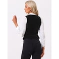 thumbnail image 4 of DARING DIVA Women's Vintage Velvet Vest Button Down Steampunk Waistcoat XS Black, 4 of 6