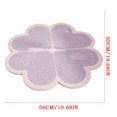 thumbnail image 3 of PYURTEP Four-Leaf Clover Bathroom Rugs, Non-Slip Quick Drainage Bath Mat with Hollow Design, Cute Decorative Floor Mat for Bathroom, Entryway, 3 of 6