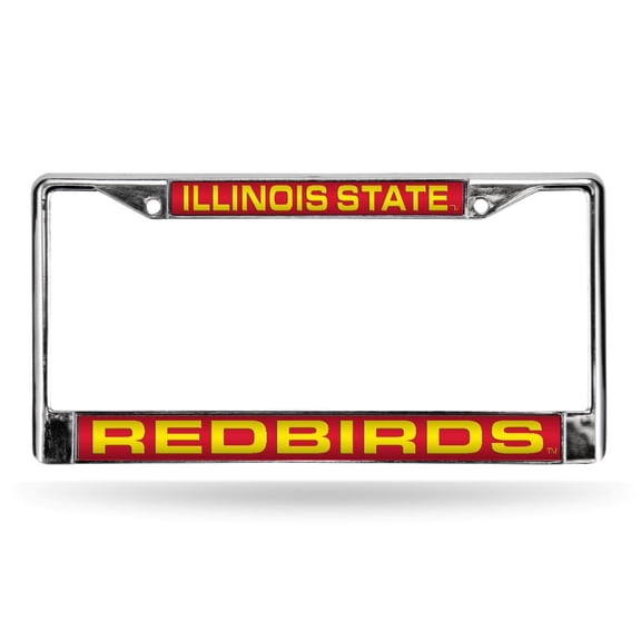 Illinois State NCAA Redbirds Chrome Metal License Plate Frame Holder
