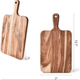 thumbnail image 2 of Kumdkd Large Wooden Cutting Board with Handle - Heavy Duty Cheese & Meat Board for Kitchen & Serving(13.7"x7"), 2 of 5
