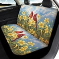 thumbnail image 4 of Uourmeti Cardinal Lily Sky Durable Car Seat Covers Full Set Car Seat Cover Sets, Car Interior Decor Compatible with most Cars SUV, 4 of 10