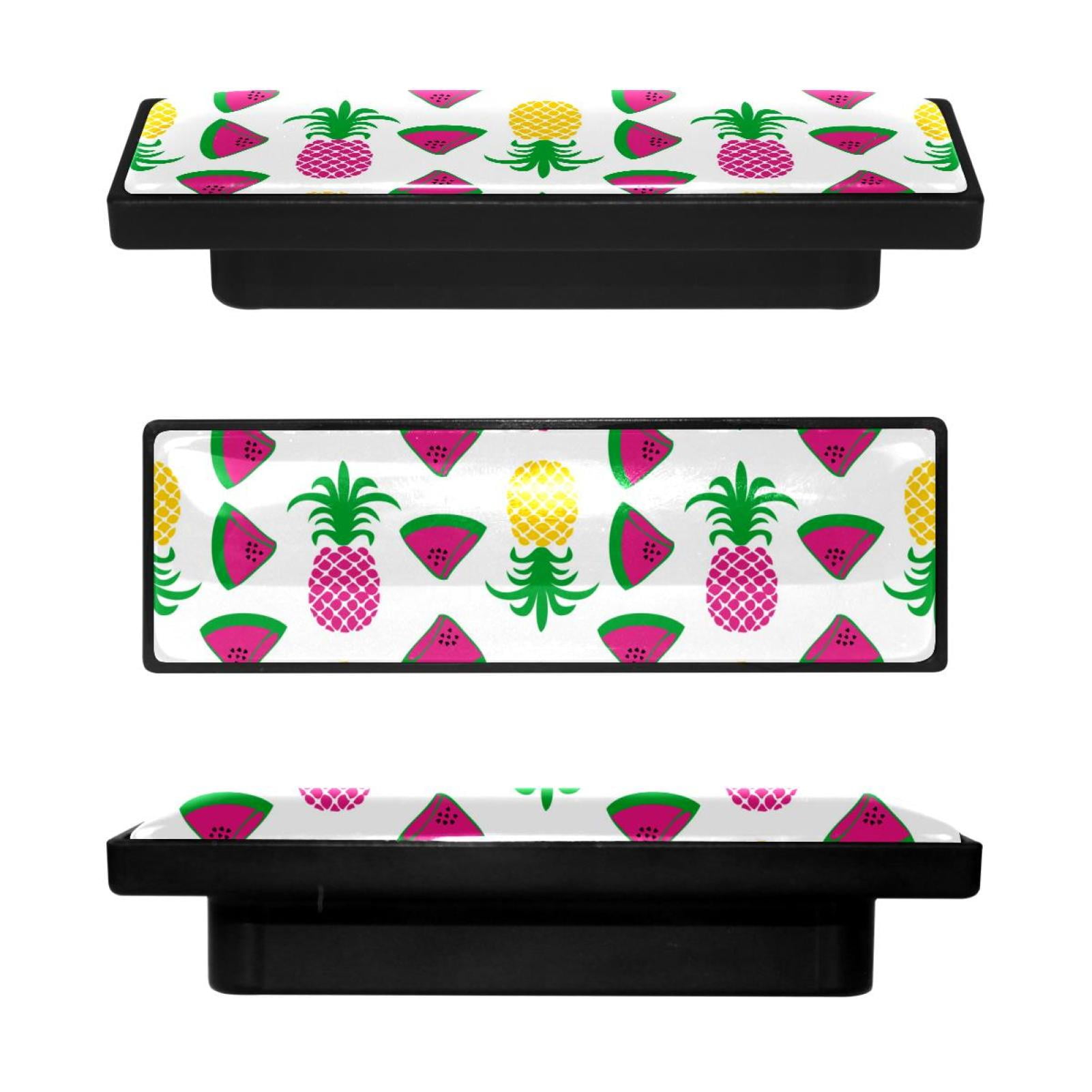 4 Pcs Rectangle Handle Cupboard Knob Drawer Pulls Handle