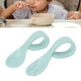 thumbnail image 1 of Baby Training Fork Spoon, Self Feeding Learning Fork Short Handle  for Home, 1 of 7