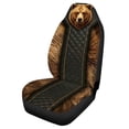 thumbnail image 5 of Uourmeti Car Seat Cover Anti-Aging Car Chair Cover Polyester Practical, Suitable for Cars Van, Brown Bear Fur Print, 5 of 6