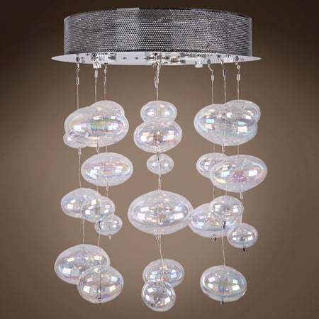 UPC 706090585532 product image for Bubbles 4 Light Flush Mount Chandelier Light in Chrome | upcitemdb.com