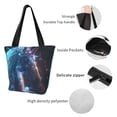 thumbnail image 3 of Lsque Crystal Pattern White Horse Pattern Beach Tote,Shoulder Handbag,Spacious Tote Bag,Lightweight Travel Bag,Versatile Shopping Bag, 3 of 6