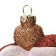 thumbnail image 2 of 5" Green and Red Shatterproof Snowman Couple Cupcake Christmas Ornament, 2 of 2