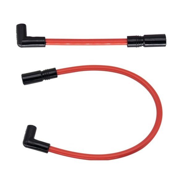 ZYHARUKO 2pcs 10.4mm 10mm Motorcycle Spark Wire for Big Twin 1999-2019 Replacement Spark Wires Waterproof Ignition Wire