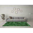 thumbnail image 3 of Ahgly Company Indoor Rectangle Abstract Emerald Green Modern Area Rugs, 8' x 10', 3 of 4