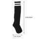 thumbnail image 4 of KAKOWELY 1 par de medias de fútbol unisex, de tubo, a rayas, hasta la rodilla (talla 35, negro y blanco), 4 of 4