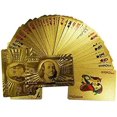 thumbnail image 1 of Plastic Poker Waterproof Playing Card Gold Foil Playing Cards Creative Local Gold Poker, 1 of 4