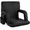 Black, variant on Seamander Large Size Foldable Stadium Seat Chair for Bleacher Padded Back Support with 6 Reclining Positions, Black