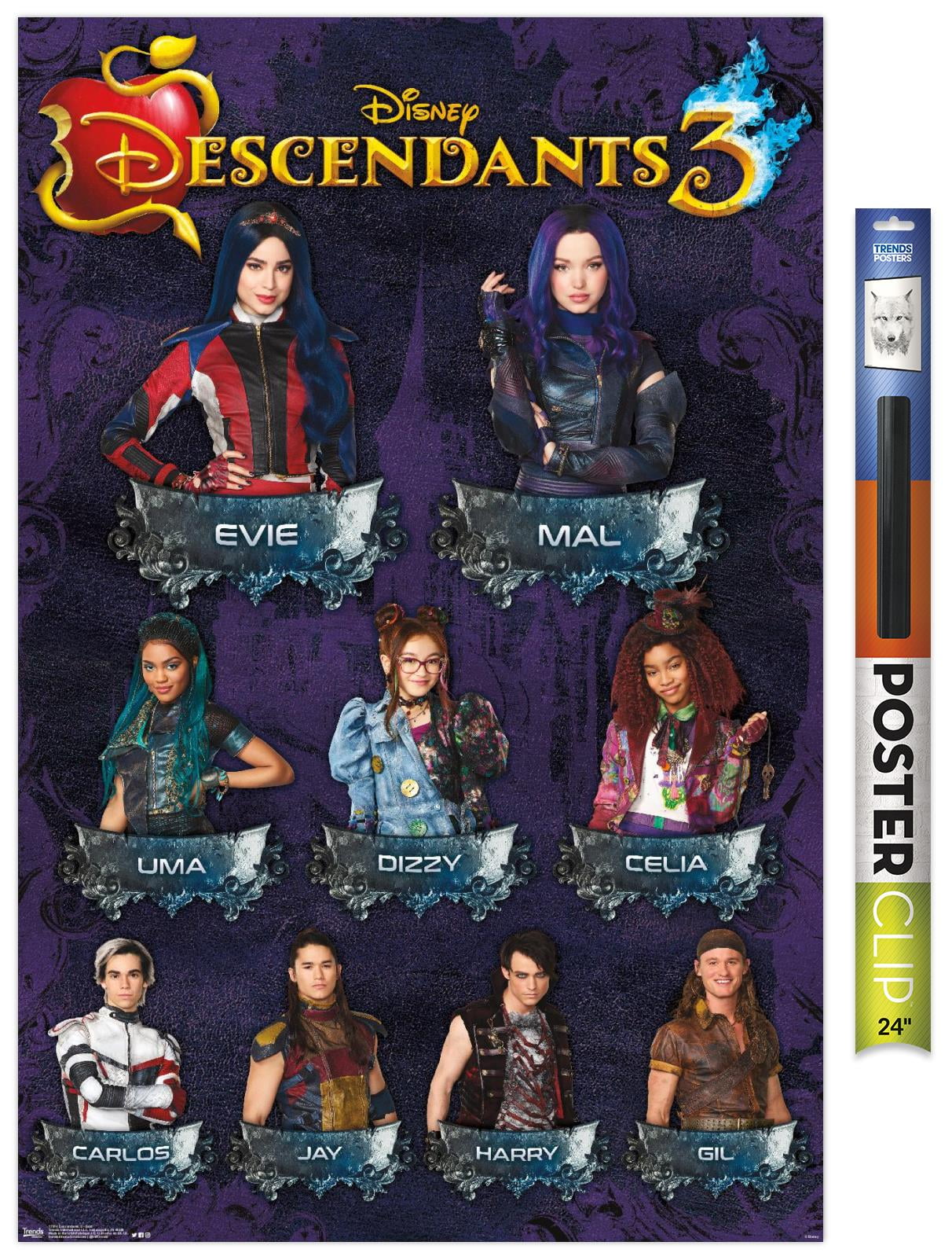 Disney Descendants 3 Grid Wall Poster, 22.375" x 34"