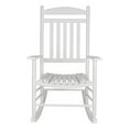 thumbnail image 2 of Shine Company Traditional Hardwood Indoor/Outdoor Porch Rocker in White, 2 of 10