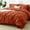 Burnt Orange, variant on Full Size Comforter Sets Lavender, 7 Pieces Bed in A Bag Light Purple Comforter Full Size, Pinch Pleat Bedding Sets with All Season Comforter, Sheets, Pillowcases & Shams