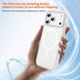 thumbnail image 3 of ST SoleMe.Tc Magnetic for iPhone 17 Pro Case with Metal Buttons (Compatible with MagSafe), Shockproof & Anti-Fingerprint Two-Color Phone Cover, 2025, Translucent White, 3 of 8