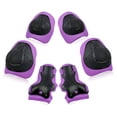 thumbnail image 2 of Ensemble de 6 Genouillères Protège-Poignets en Mousse 6 Pcs Protège-Poignets Robustes Respirant Résistant à la Pression Protège-Main Vélos à Roulettes Planche à Roulettes Patinage Conduite Violet, 2 of 9