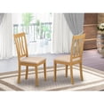 thumbnail image 3 of Pemberly Row 19" Traditional Wood Dining Chair with Cushion in Oak (Set of 2), 3 of 4