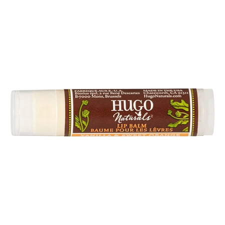 Hugo Naturals Lip Balm, Vanilla & Sweet Orange, 0.15 Oz