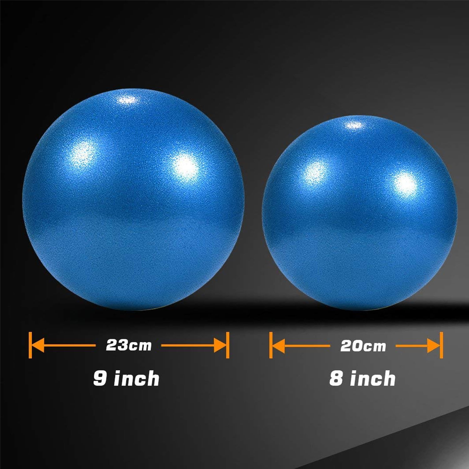 Greswe 9 Inch Small Bender Ball For Pilates Barre Ball Mini Exercise Ball Yoga Ball Core Training And Physical Therapy Anti Burst And Slip Resist
