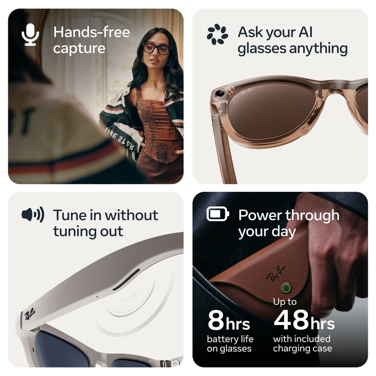 Ray-Ban Meta (Gen 2), Headliner, Shiny Black, Transitions