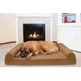 thumbnail image 6 of FurHaven Pet Products Quilted Cooling Gel Top Sofa Pet Bed for Dogs & Cats - Toasted Brown, Jumbo Plus, 6 of 13