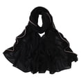 thumbnail image 2 of Black Women Hijab Undercap Chiffon Muslim Scarf Shawl Crinkle Hijab Mixed Color One Size, 2 of 9