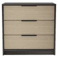 thumbnail image 2 of Nmkwnr 3 Drawer Dresser for Living Room, Bedroom, Black + Light Brown, 2 of 7