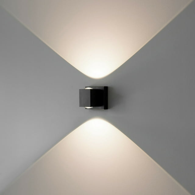 Tubicen Applique Murale Intégrée à LED Dimmable Éclairage Haut et Bas, 10W 3000K Lampe Murale Moderne Intérieure avec Lentille Convexe LED, Applique Murale en Aluminium Premium