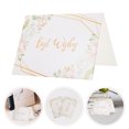 thumbnail image 3 of 50 tarjetas de felicitación de boda elegantes tarjetas de felicitación de regalo de bendición (color surtido) HOMEMAXS 12649384-MX, 3 of 6