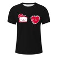 thumbnail image 4 of YDLCAFD Men's Print Theme T Shirt Printed Solid Color Short Sleeve Top, 4 of 4