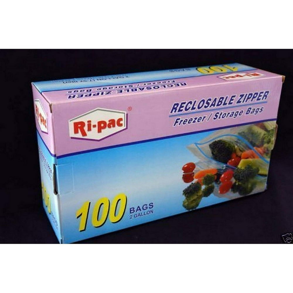 100 pieces 2 Gallon Size 13x16" Reclosable Reclosable Freezer Storage