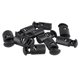 thumbnail image 1 of Diameter 8 Mm Hole, Cord Cord Stopper Laces Snap Hook, Black, 10 Pcs, 1 of 5