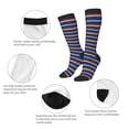 thumbnail image 3 of Yiaed Colorful Mexican Stripes Print Great elasticity Adult Stockings Sports socks for Men and Women, 3 of 6