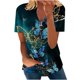 thumbnail image 1 of Blusa informal elegante de manga corta con cremallera y cuello redondo para mujer OAVQHLG3B Store lin121212, 1 of 5