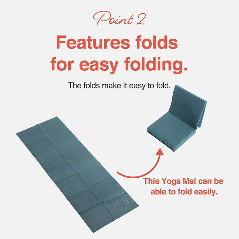 PRIMASOLE Folding Yoga Travel Pilates Mat