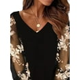 thumbnail image 3 of Gvmfive Dresses for Women Party Evening Dress Puff Sleeve V Neck Dress, 3 of 4