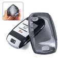 thumbnail image 1 of For Kia Sportage Optima Sorento Soul Black Transparent Key Fob Case Cover Holder, 1 of 10