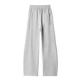 thumbnail image 3 of Handshe Men's Sweatpants, Solid Color Cotton Casual for Lounge and Daily Wear, 3 of 8