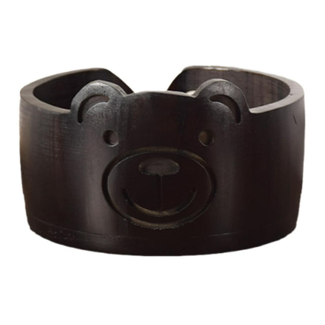 Cuenco de madera para hilo que evita que se resbale. Soporte para tejer el día de la madre. Oso