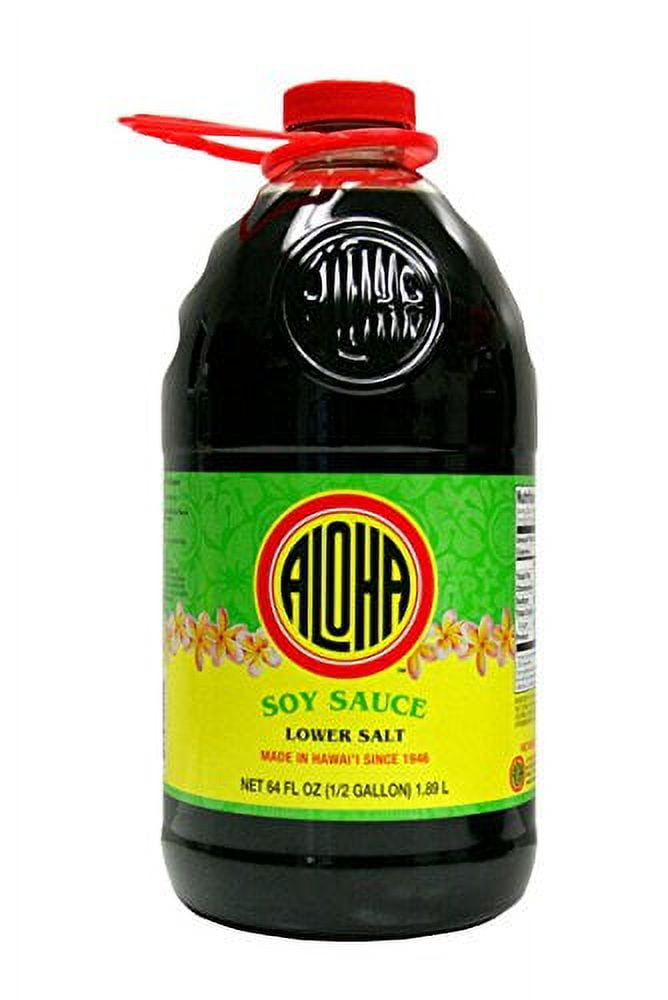 Aloha Hawaiian Shoyu Soy Sauce 64 Ounce (Choose from 6 Varieties)