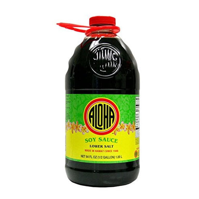 Aloha Hawaiian Shoyu Soy Sauce, 64 Ounce, Choose from 6 Varieties