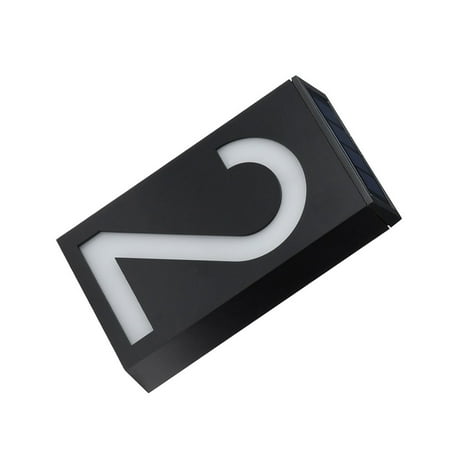 

Doorplate Light Number Guide-board Wall Lamp Digital Yard Home Plaque Garden Lantern Rechargeable Address House Waterproof One