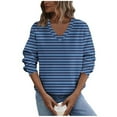thumbnail image 2 of Fall Fashion Sweatshirt for Women V Neck Long Sleeve Pullover Top Dressy Casual Blouses Fall Winter Outfits, 2 of 6