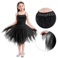 thumbnail image 4 of IBTOM CASTLE Kids Toddler Girls Princess Ballerina Dress Pageant Birthday Party Prom Wedding Formal Short Gown 3-4 Years Black, 4 of 8